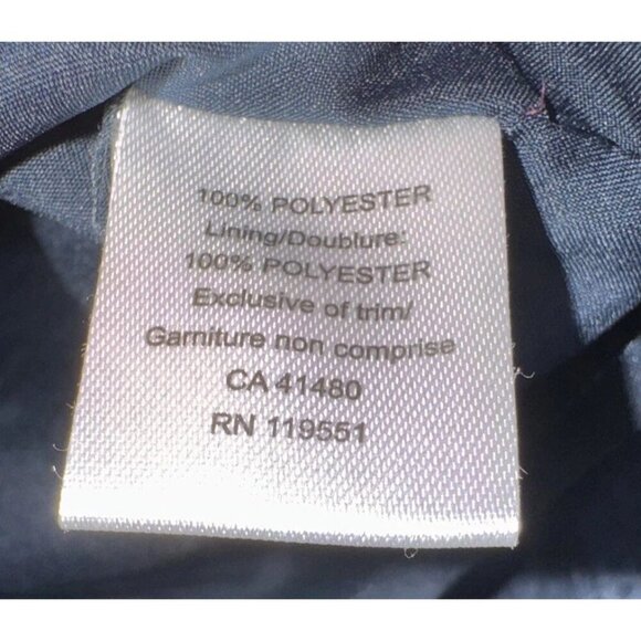 Gentle Fawn Navy Blue V-neckline Ruffle Detail Mini Dress Long Sleeve Size S - Picture 12 of 12